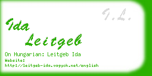 ida leitgeb business card